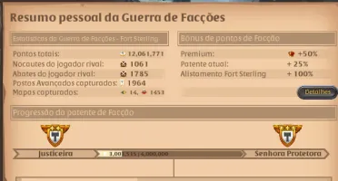 CONTA ALBION com 4 Arma no 120 (+120M Prata)