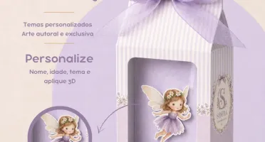 Caixa Milk com Visor Vitrine Personalizada