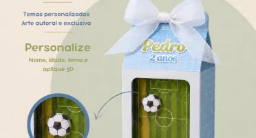 Caixa Milk com Visor Vitrine Personalizada