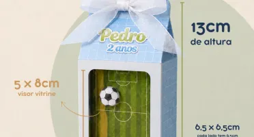 Caixa Milk com Visor Vitrine Personalizada