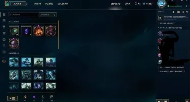 Conta league of legends borda de ouro