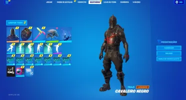 CONTA DE FORTNITE SEASON 2 FULL COM CAVALEIRO NEGRO