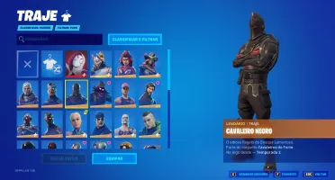 CONTA DE FORTNITE SEASON 2 FULL COM CAVALEIRO NEGRO