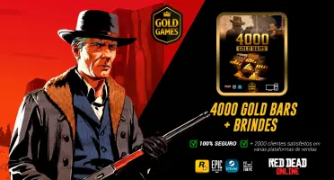 4000 Gold Bars Para Red Dead Online (Para PC) + Brindes