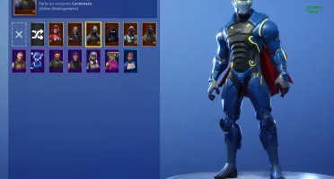 Conta Fortnite com Corvo e Bombardeira Estelar