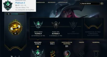 Conta platina 2 sem email confirmado 2 skins e 23 champs