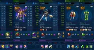 Conta com varios digimon diferenciados no servidor LA OMEGA