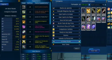 Conta com varios digimon diferenciados no servidor LA OMEGA
