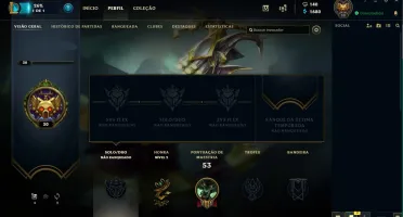 Conta League of Legends unranked lv 30
