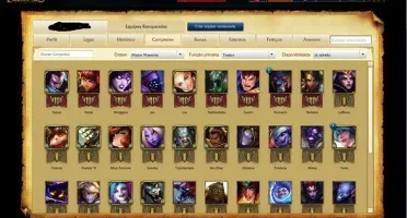 Conta League of Legends 41 Skins, 6 Skins ward e 45 Champ