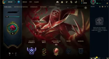 Conta LOL - Diamante IV, 60% de WR
