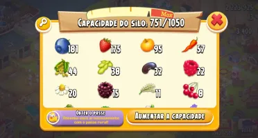 Fazenda Hayday Nivel 61 - Celeiro 4000 / Silo 1000