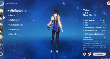 Conta de Genshin AR 45