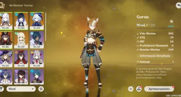 Conta de Genshin AR 45