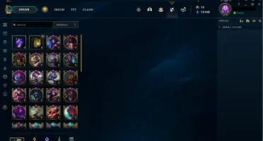 Conta LoL EX-Mestre MMR alto 112 skins