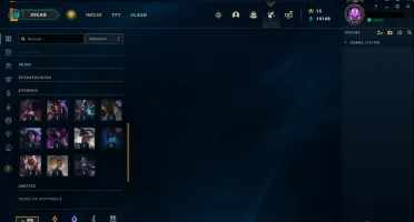 Conta LoL EX-Mestre MMR alto 112 skins