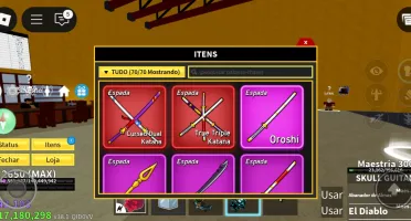 Conta Blox Fruits Ttk + Sanguine Art+ Sgt + Shark + Cdk