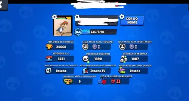 Conta De Brawl Stars 24K De Trofeus 55 Brawlers