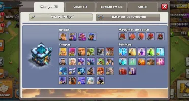 Cv 13 com quase todas as tropas full e 2k de star em war