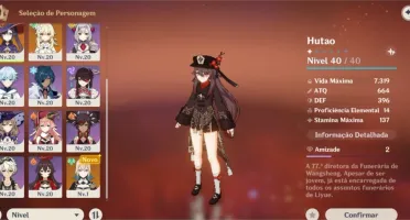 Conta HuTao + Mona + Jean + próximo garantido