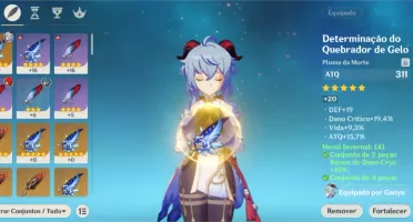 AR 41 - Ganyu, Albedo, Diluc e Mona