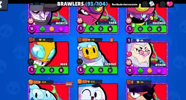 đ„ Conta Brawl Stars | 93 Brawlers | 47 Hipercargas | ETC
