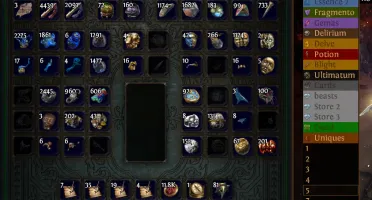 Conta Path of Exile com todas as stash e varias skins