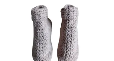 Pantufa de Lã Bege 35