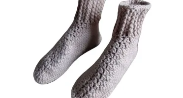 Pantufa de Lã Bege 35