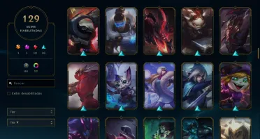 Conta League of Legends Platina 4 [MD10][129 SKINS]