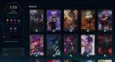 Conta League of Legends Platina 4 [MD10][129 SKINS]