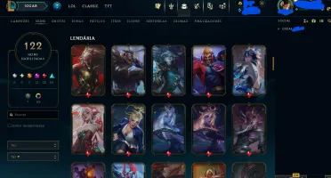 Conta League of Legends - Honra 5 - Ótimas Skins