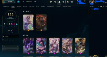 Conta League of Legends - Honra 5 - Ótimas Skins