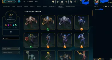Conta League of Legends - Honra 5 - Ótimas Skins