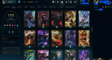 Conta League of Legends - Honra 5 - Ótimas Skins