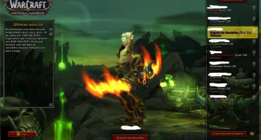 CONTA WOW + SHADOWLANDS + 8 PERSONAGENS 120 + DIABLO FULL