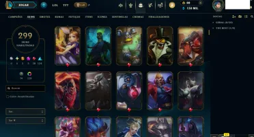 Vendo conta lol 300 Skins, Conta 2015