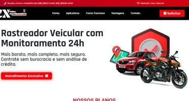 Site para empresa de rastreamento veicular em Wordpress