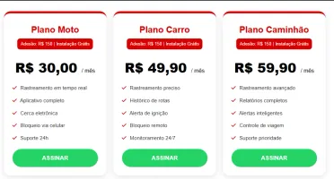 Site para empresa de rastreamento veicular em Wordpress