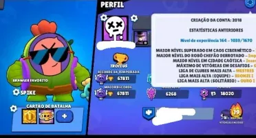 Conta Brawl Stars Raríssima, Único Dono