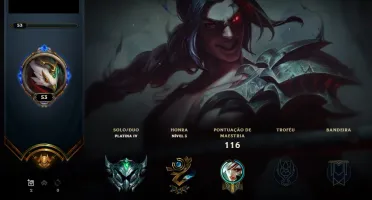 Conta lol plat com 48 champs + 19 skins + ultimate do udyr