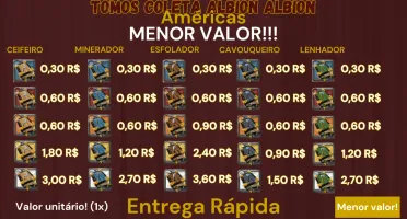 Tomos de coleta Albion - Américas