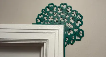 Enfeite de Canto de Porta Trevo em Impressão 3D