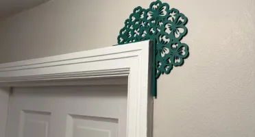 Enfeite de Canto de Porta Trevo em Impressão 3D