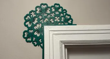 Enfeite de Canto de Porta Trevo em Impressão 3D