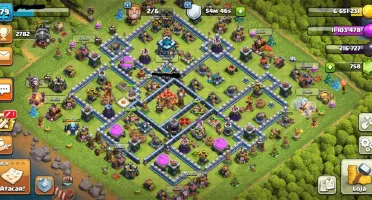 Clash of clans cv13 bem upado
