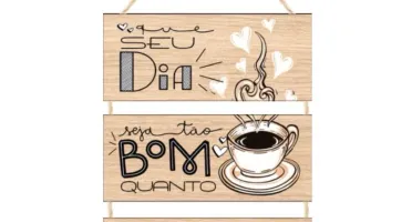 Placas Decorativas para Cantinho do Café