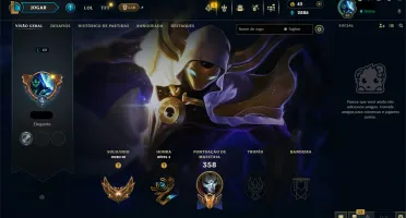 Conta Lol - 604 Skins - Criada Em 2012 - Icones Antigos