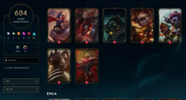 Conta Lol - 604 Skins - Criada Em 2012 - Icones Antigos