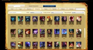 Conta Prata 2 Quase todos Champions e muita skin